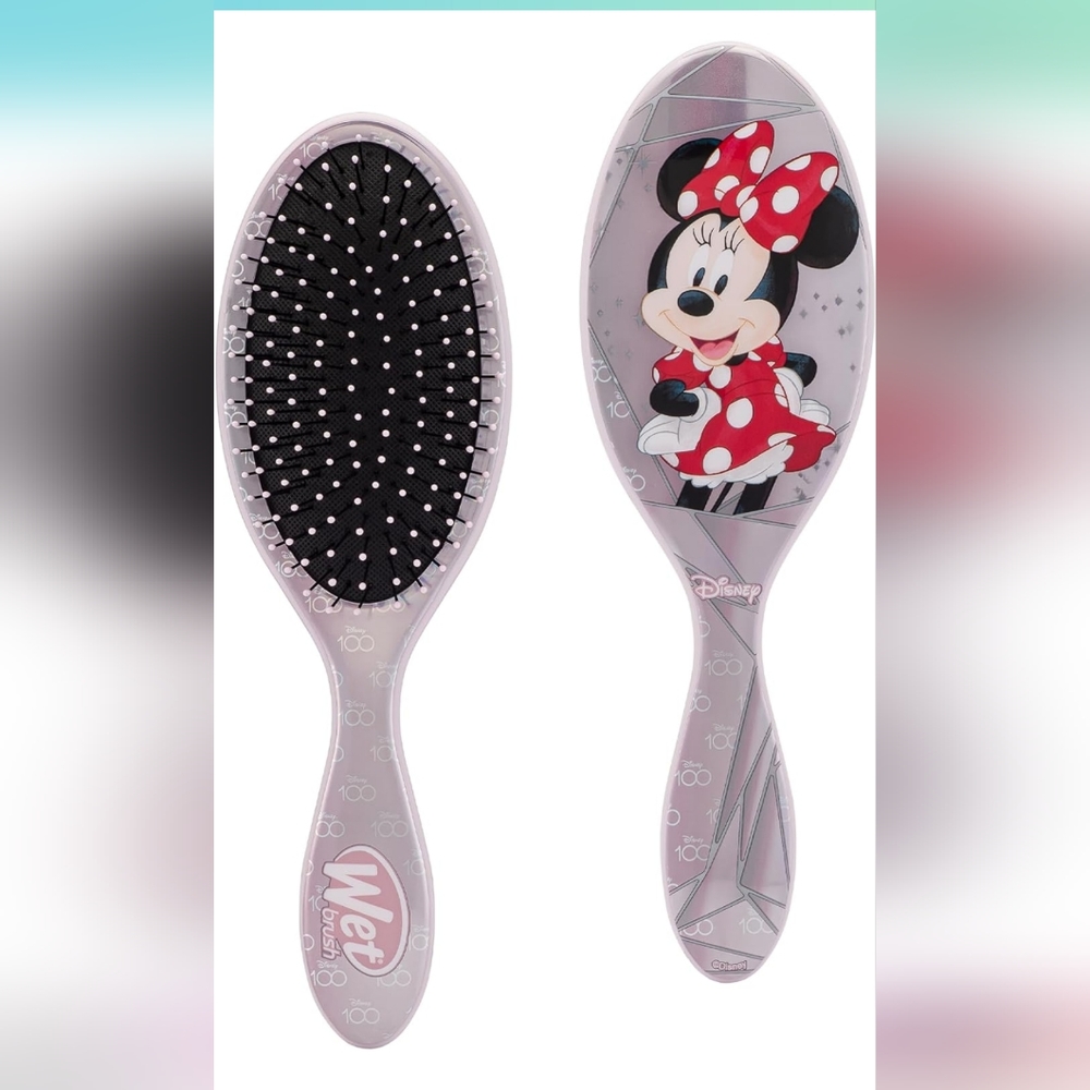 Minnie Mouse Disney 100 Wet Brush Original Detangler Hairbrush New Limited - Picture 2 of 10